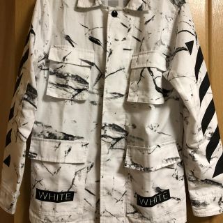 オフホワイト(OFF-WHITE)のオフホワイト ジャケット(ミリタリージャケット)