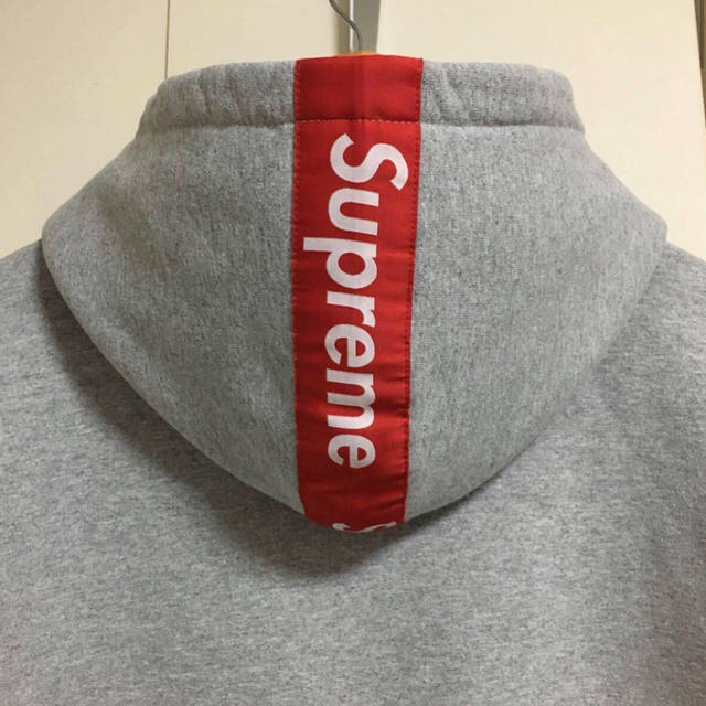 ☆Supreme Tape Logo Zip Up Hoodie M Grey☆商品名