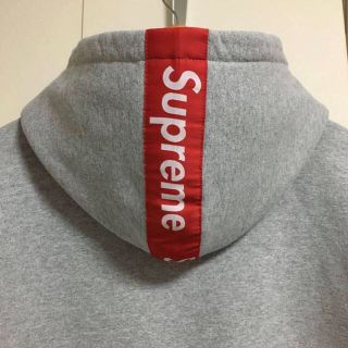 シュプリーム(Supreme)の☆Supreme Tape Logo Zip Up Hoodie M Grey☆(パーカー)