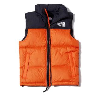 ザノースフェイス(THE NORTH FACE)の新品未使用 ノースフェイス ベスト オレンジ(ダウンベスト)