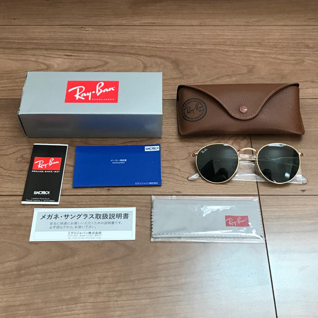 正規品 Ray-Ban ROUND METAL RB3447 001-(50)