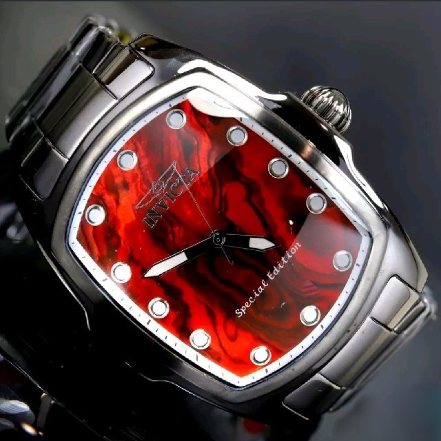 INVICTA(インビクタ)の特別提供価格◆限定モデル◆インビクタ◆　Lupah ◆ブラック×レッドマーブル◆ メンズの時計(腕時計(アナログ))の商品写真