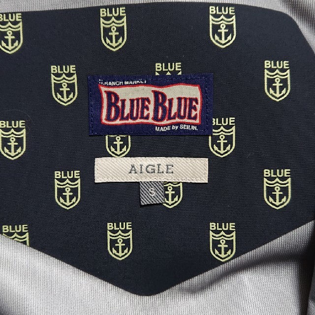 BLUE BLUE(ブルーブルー)のBLUE BLUE × AIGLE レースアップレインパーカ メンズのジャケット/アウター(マウンテンパーカー)の商品写真