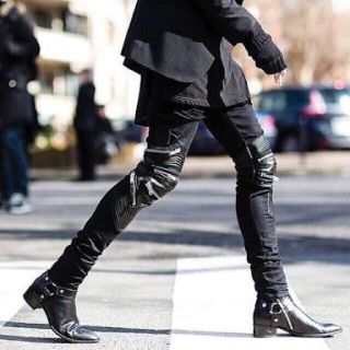 靴/シューズSAINT LAURENT PARIS サンローランパリ 13AW リングブーツ ...