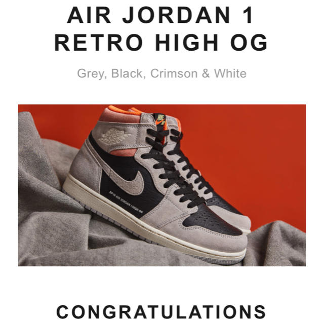 NIKE(ナイキ)のNIKE AIR JORDAN 1 Neutral Grey Hyper メンズの靴/シューズ(スニーカー)の商品写真