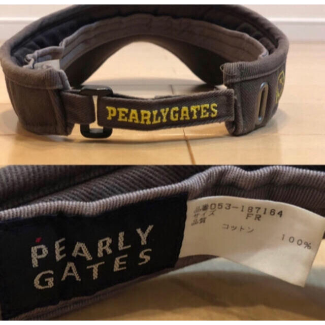 PEARLY GATES(パーリーゲイツ)の売り切り‼️パーリーゲイツ サンバイザー^_^⛳️ メンズの帽子(サンバイザー)の商品写真