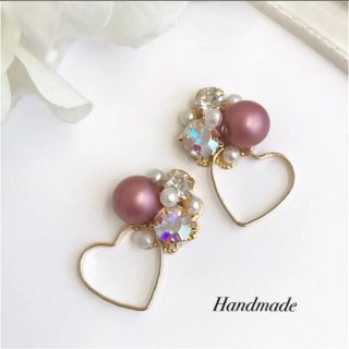 ハートビジューピアス2(ピアス)