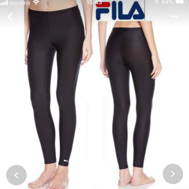 FILA(フィラ)の新品◆FILA・2wayリバーシブル・フィットネスレギンスパンツ・M黒ミント レディースの水着/浴衣(水着)の商品写真