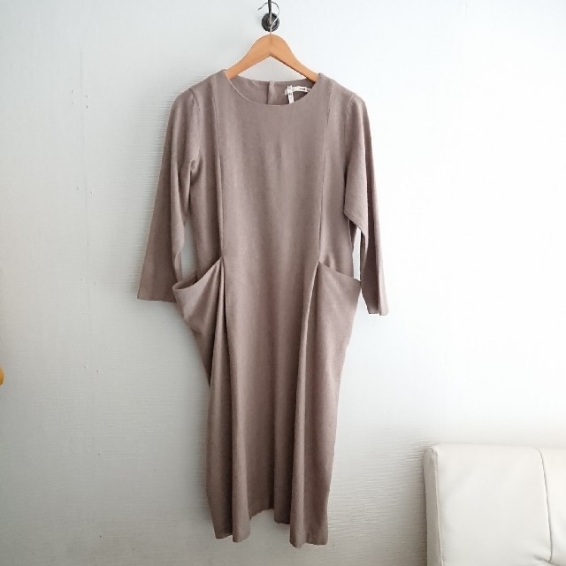 最初の evam eva - evam eva カシミア混ワンピース ロングワンピース/マキシワンピース 最初の evam eva - evam eva カシミア混ワンピース ロングワンピース/マキシワンピース
