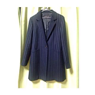 ユナイテッドアローズグリーンレーベルリラクシング(UNITED ARROWS green label relaxing)のストライプチェスターコート♡(ロングコート)