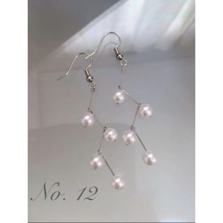 No. 12 【パールジグザグピアス】(ピアス)