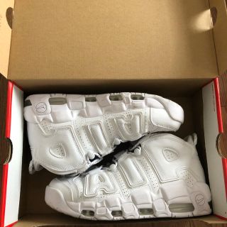 ナイキ(NIKE)のナイキエア モア アップテンポ 96 WHITE ホワイト(スニーカー)