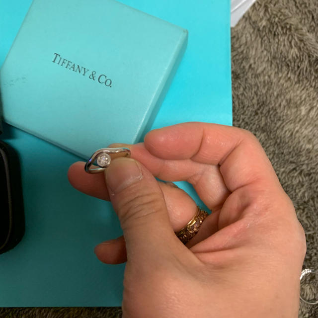 Tiffany & Co.(ティファニー)のティファニー ダイヤ ウエーブリング 美品❣️ レディースのアクセサリー(リング(指輪))の商品写真