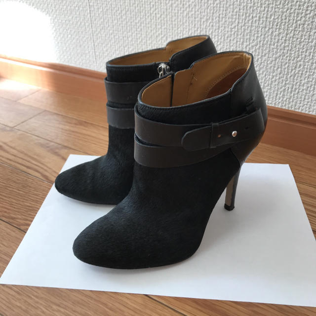 NINE WEST(ナインウエスト)の「アレク様専用」ショートブーツ NINEWEST ハラコ ブーティ 36.5 レディースの靴/シューズ(ブーツ)の商品写真