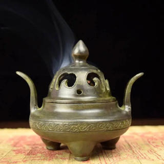 乾隆年▪️銅製 香炉、線香立て(金属工芸)