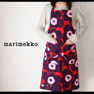 マリメッコ(marimekko)のマリメッコ　エプロン　新品　タグ付き(その他)