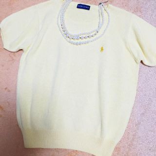 ラルフローレン(Ralph Lauren)のラルフパステルイエロー春夏ニット(ニット/セーター)