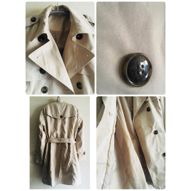 a.g.plus(エージープラス)のUSED トレンチコート スプリングコート 春 ベージュ レディースのジャケット/アウター(トレンチコート)の商品写真