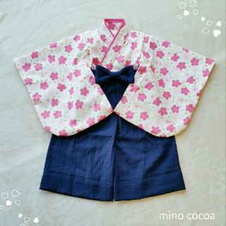 ricoさま専用 handmade baby HAKAMA 90cm(和服/着物)