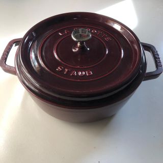 ストウブ(STAUB)のストウブ staub シャロー26cm グレナディンレッド お鍋 すき焼き 浅型(鍋/フライパン)