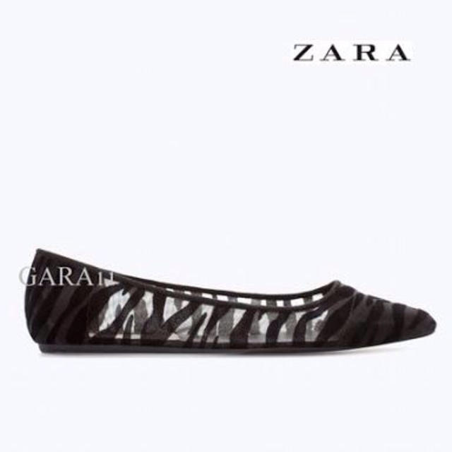 ZARA(ザラ)のZARA メッシュ フラットシューズ レディースの靴/シューズ(ハイヒール/パンプス)の商品写真