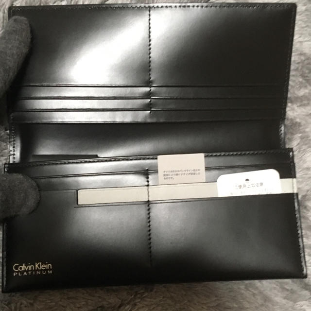 Calvin Klein(カルバンクライン)の☆約１万円引き☆ 新品 カルバンクライン プラチナム 財布 ブラック  メンズのファッション小物(長財布)の商品写真