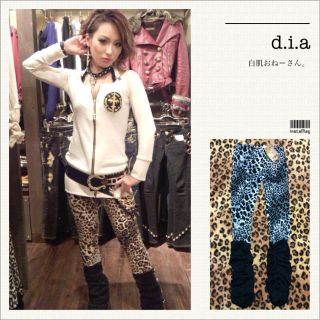 ダイア(d.i.a)のd.i.a♡レッグ付ヒョウ柄レギンス(レギンス/スパッツ)