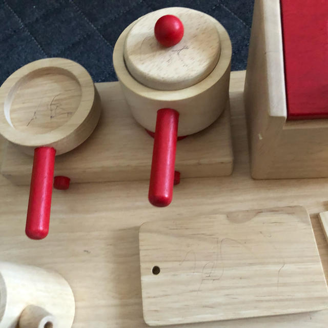 おままごとセット キッチンセット 木製 キッズ/ベビー/マタニティのおもちゃ(知育玩具)の商品写真
