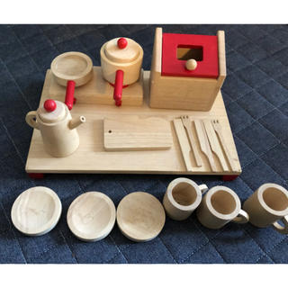 おままごとセット キッチンセット 木製(知育玩具)