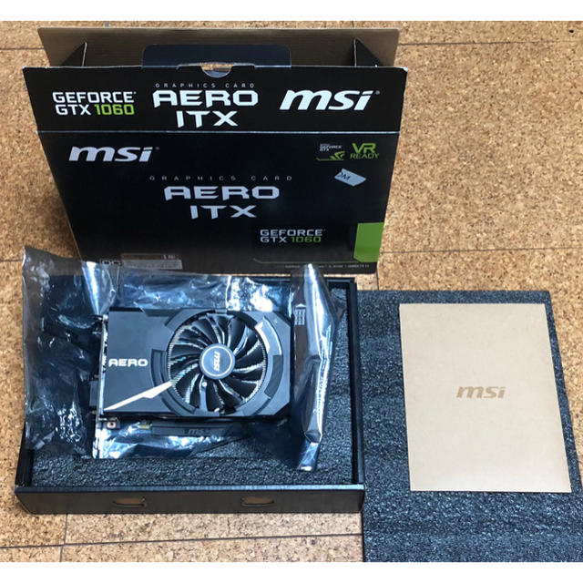 保証残有りMSI GTX1060 AERO ITX 6G OC