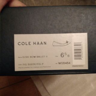 コールハーン(Cole Haan)のElsie Bow Ballet II　Fig  スエード バレエシューズ(バレエシューズ)