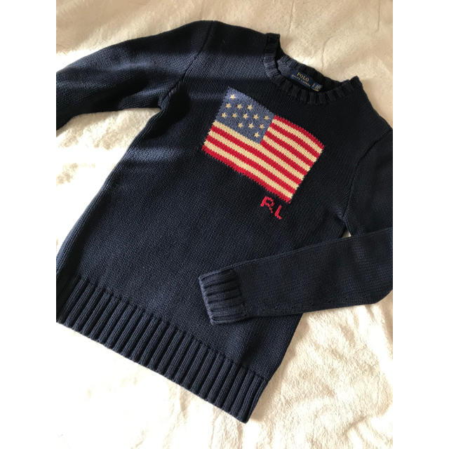 POLO RALPH LAUREN(ポロラルフローレン)の【美品】ポロラルフローレン ビッグフラッグセーター レディースのトップス(ニット/セーター)の商品写真