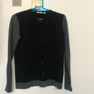 ユニクロ(UNIQLO)のUNIQLO カーディガン 黒 L(カーディガン)