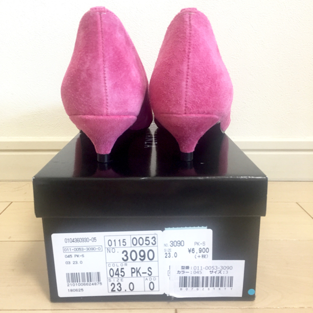 ESPERANZA(エスペランサ)の今季☆豚革キトゥンヒールパンプス ピンク レディースの靴/シューズ(ハイヒール/パンプス)の商品写真