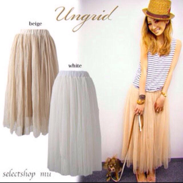 Ungrid(アングリッド)のUngrid☆チュールスカート☆ レディースのスカート(ロングスカート)の商品写真