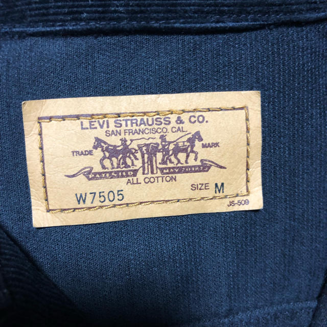 Levi's(リーバイス)のリーバイス コーデュロイ 黒 ジャケット レディースのジャケット/アウター(Gジャン/デニムジャケット)の商品写真