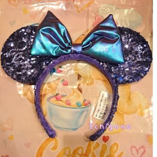 ディズニー(Disney)のmin様専用 パープルスパンコールカチューシャ(カチューシャ)