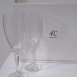 ヨンドシー(4℃)の4℃  ワイングラス ペア(グラス/カップ)
