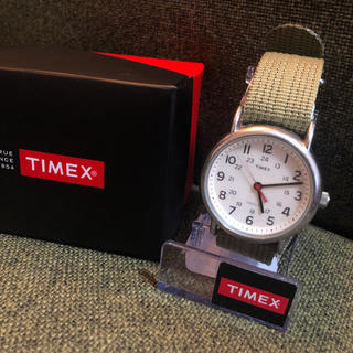 タイメックス(TIMEX)の【革ベルト付き】TIMEX 腕時計 ウィークエンダー グリーン(腕時計)