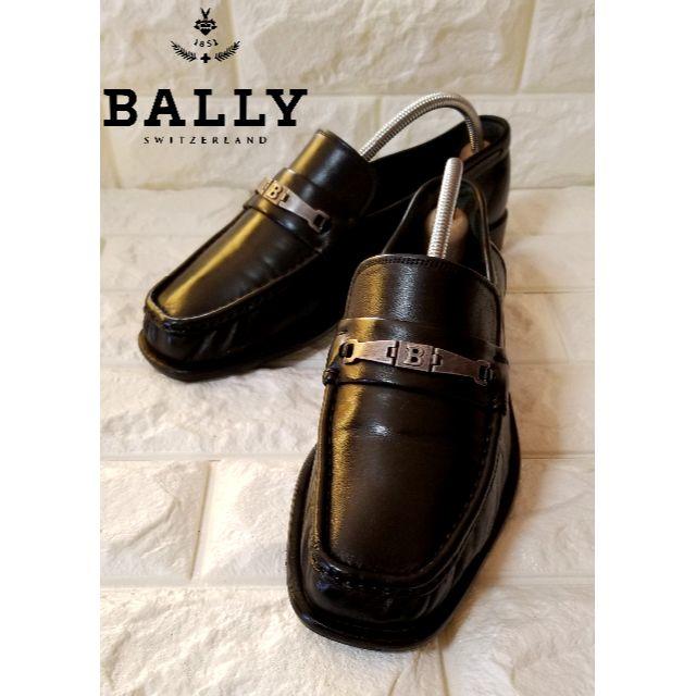 【Bally】バリー ビットローファー  7.5US(25.5cm) Black