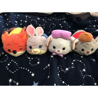 ディズニー(Disney)の『ディズニー  ツムツム』大きめサイズ4個セット(ぬいぐるみ)