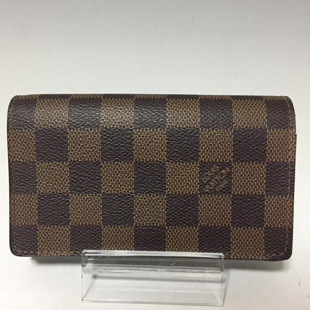 LOUIS VUITTON 新型 トレゾール 二つ折り財布 ダミエ ルイヴィトン-