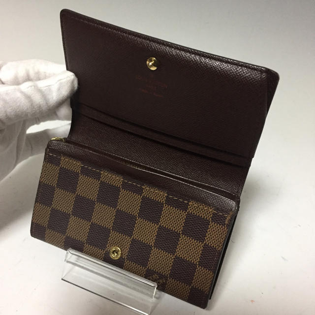 LOUIS VUITTON 新型 トレゾール 二つ折り財布 ダミエ ルイヴィトン - 財布