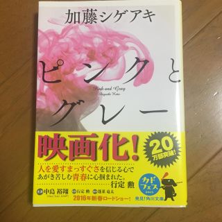 カドカワショテン(角川書店)のピンクとグレー(文学/小説)