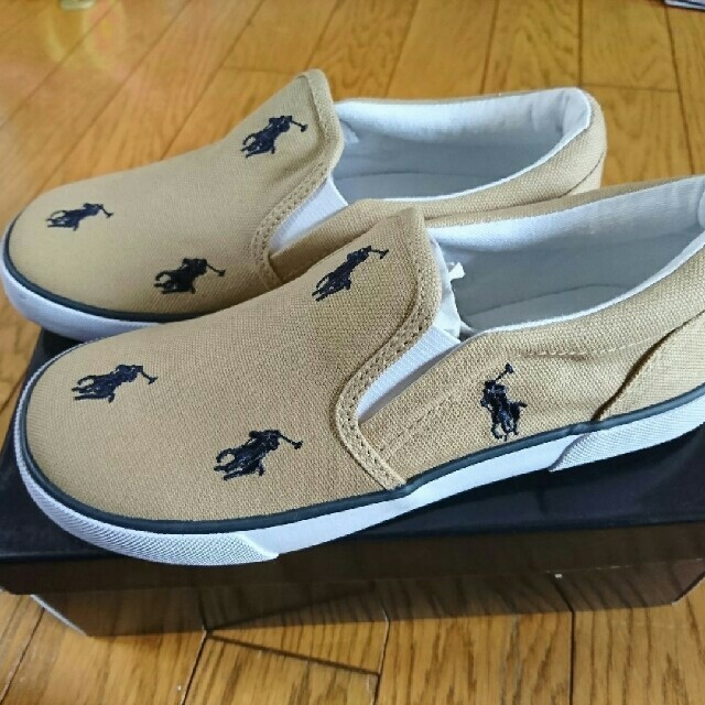 POLO RALPH LAUREN(ポロラルフローレン)の新品！ラルフローレン デッキシューズ21.9 キッズ/ベビー/マタニティのベビー靴/シューズ(~14cm)(スニーカー)の商品写真