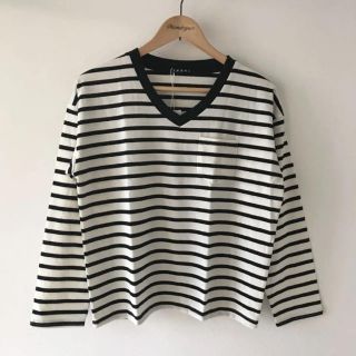 イング(INGNI)の新品 INGNI 天竺表裏毛ポケット付き ロンT ボーダー(Tシャツ(長袖/七分))