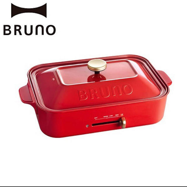 新品BRUNO/ブルーノ◆ コンパクトホットプレート たこ焼きプレート付