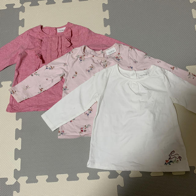 NEXT(ネクスト)のNEXT★長袖Tシャツカットソー3枚組 6~9mouth キッズ/ベビー/マタニティのベビー服(~85cm)(シャツ/カットソー)の商品写真