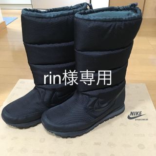 ナイキ(NIKE)のナイキ  スノーブーツ  レディース  黒  24.5㎝(ブーツ)