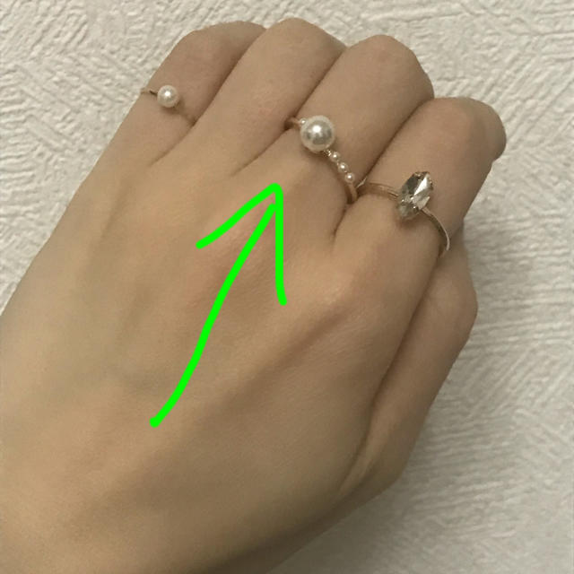 パールリング レディースのアクセサリー(リング(指輪))の商品写真